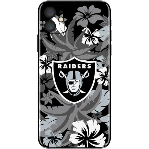 NFL Las Vegas Raiders Tropical Print iPhone 11 Skin
